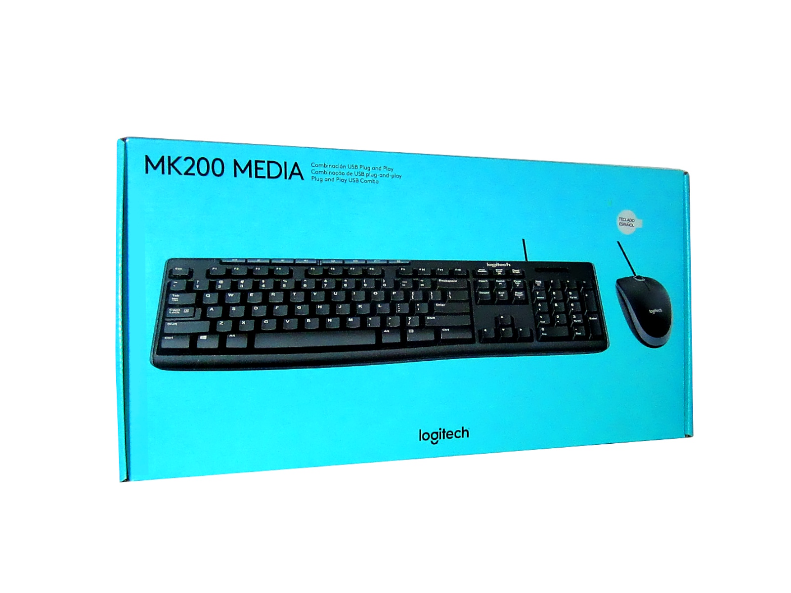 KIT TECLADO MULTIMEDIA Y  MOUSE  LOGITECH MK200 USB ALAMBRIC