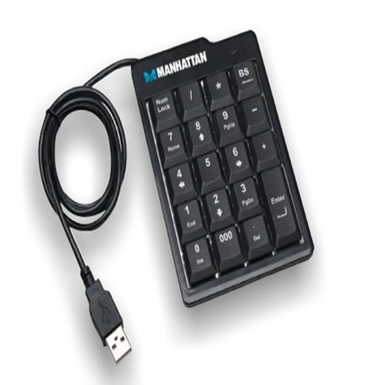 TECLADO NUMERICO USB NEGRO 176354 MANHATTAN                 