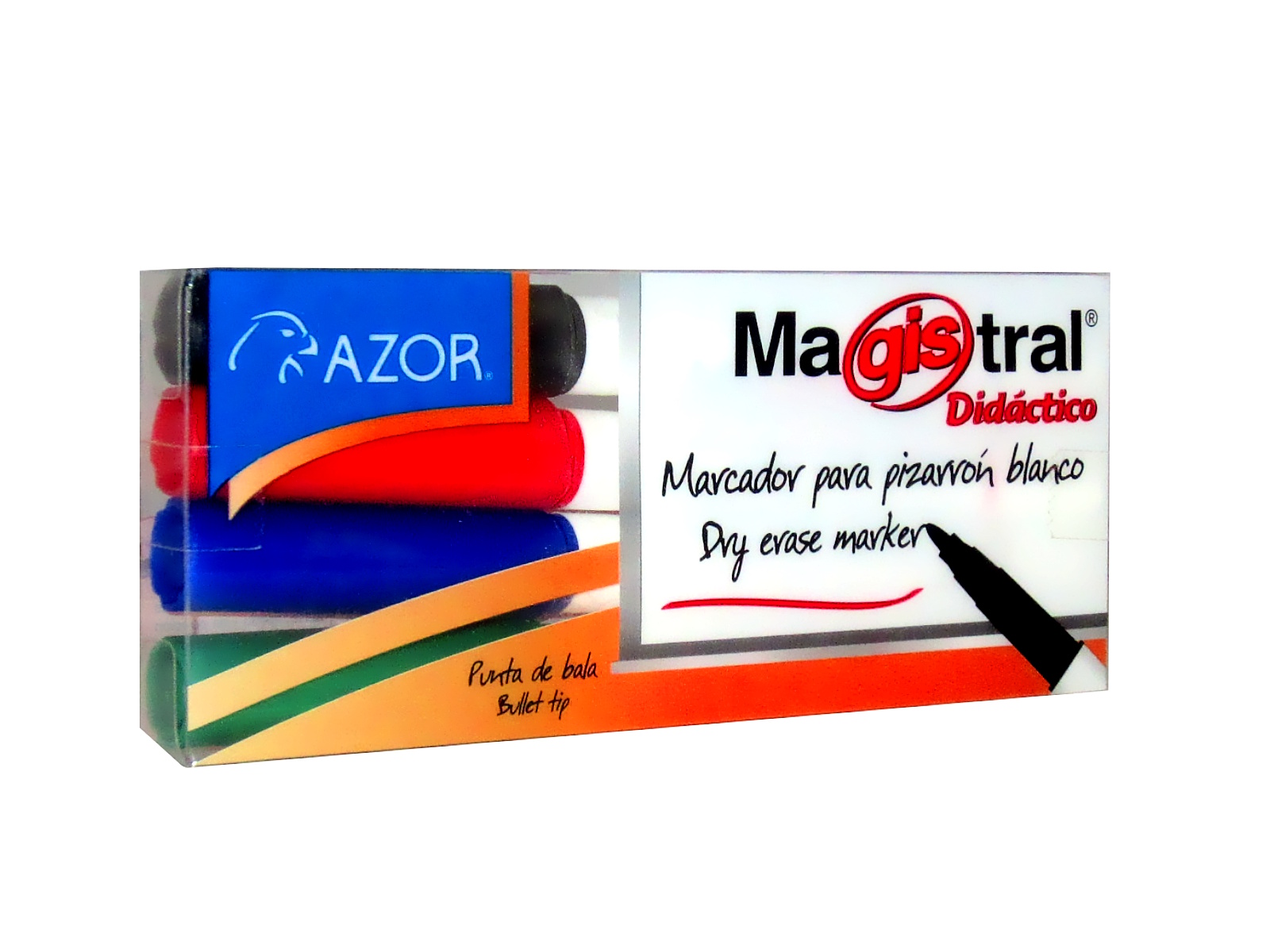 MARCADOR P/PIZ. MAGISTRAL DID. PTO. FINO C/4 COL. SURT 84074