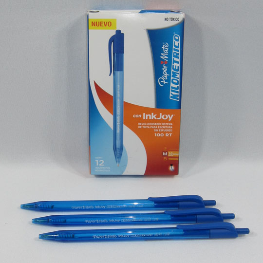 BOLIGRAFO KILOMETRICO RETRACTIL AZUL 0.7MM PAPER MATE       
