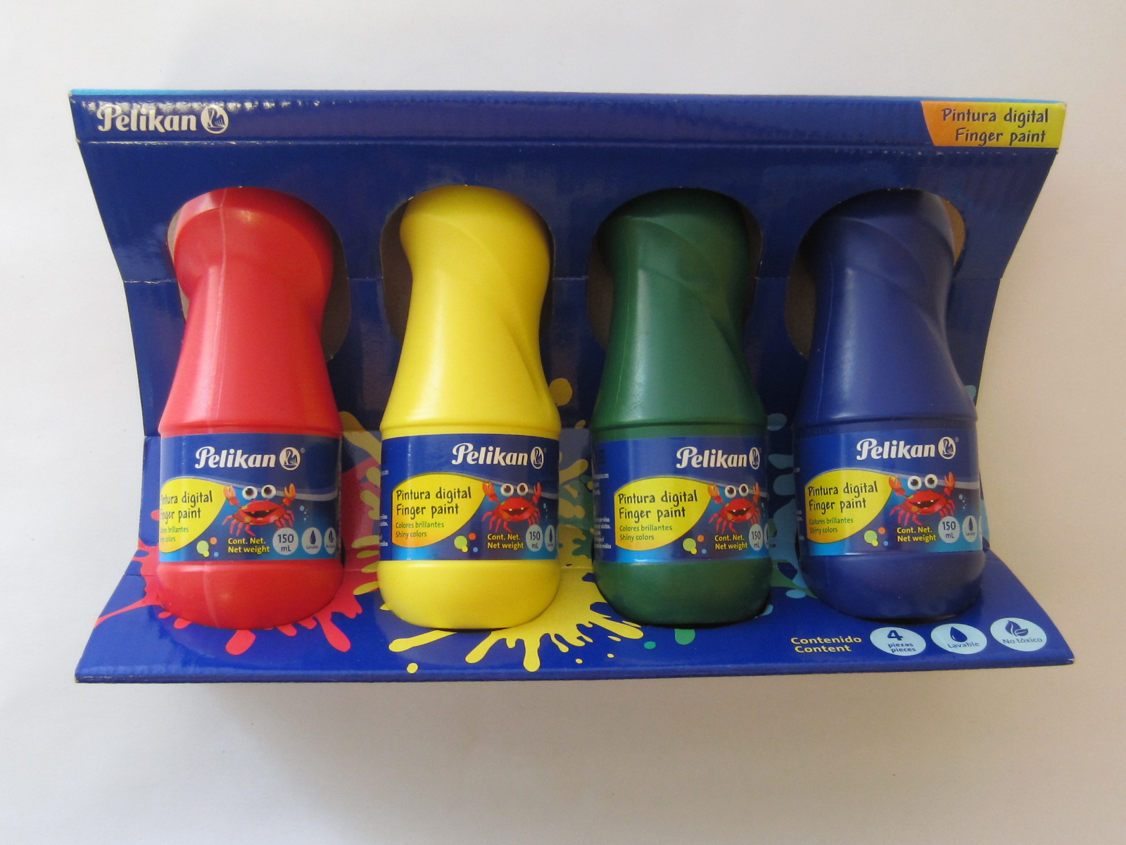 PINTURA DIGITAL C/4 LAVABLE PELIKAN                         