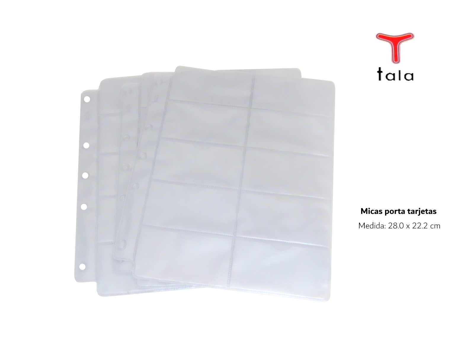MICA P/CARPETA CARTA P/20 TARJ PRESENT STD 9X5CMS T1358 TALA