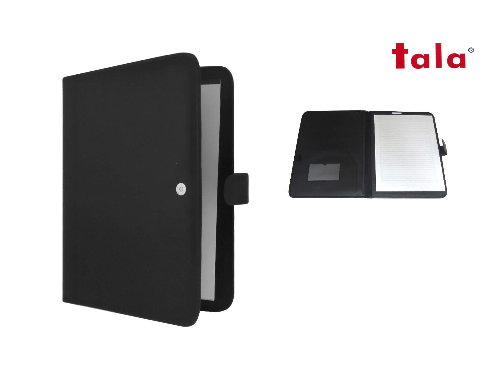 PORTA BLOCK EJECUTIVO CARTA C/IMAN CURPIEL NEGRO T-1561 TALA