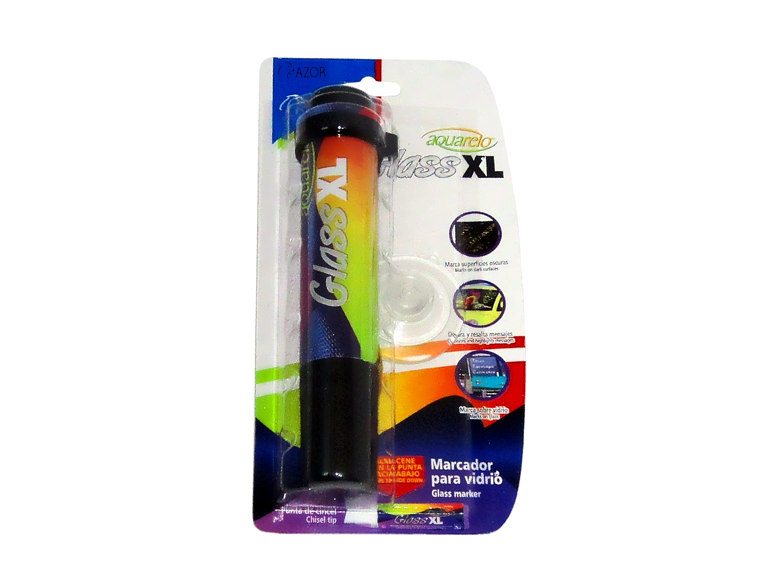 MARCADOR P/MARCAR VIDRIO 22125NEG NEGRO AQUARELO GLASS      